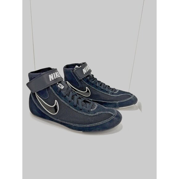 Nike SpeedSweep 7 Men’s Wrestling Shoes Size 8.5 Black White Lightweight Grip - Picture 3 of 16